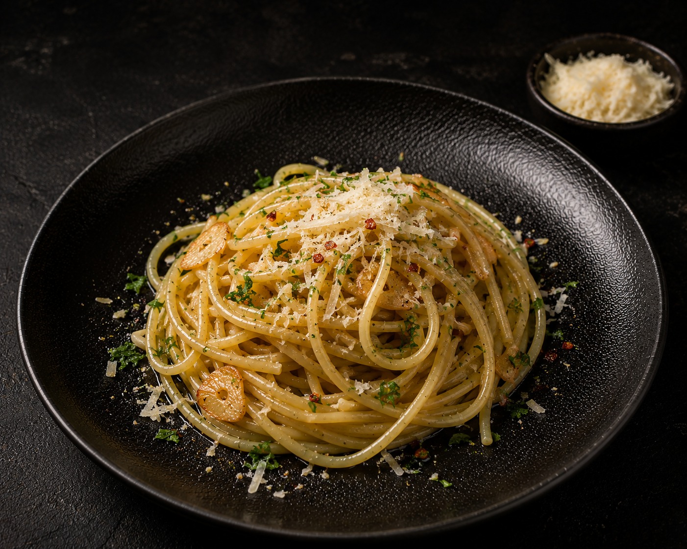 Spaghettoni Aglio Olio