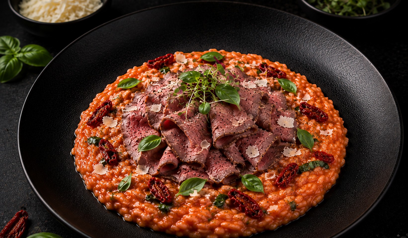 Tomato Roastbeef Risotto